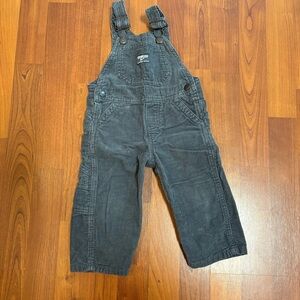 12 Month OshKosh B'gosh Dark Gray Overalls